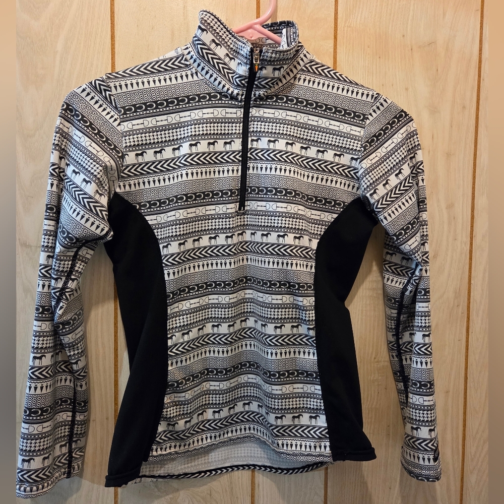 Kerrits Child 1/4 Zip Longsleeve Pullover Sz Med